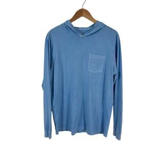 Vineyard Vines Long Sleeve Hooded Tee Men's M Blue